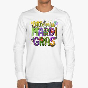 Little Miss Mardi Gras funny Mardi Gras 2024 Longsleeve Tee 3 2