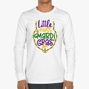 Little Miss Mardi Gras funny Mardi Gras 2024 Longsleeve Tee 3 9