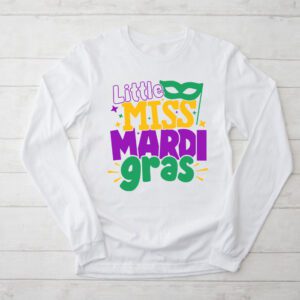 Little Miss Mardi Gras funny Mardi Gras 2024 Longsleeve Tee