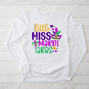 Little Miss Mardi Gras funny Mardi Gras 2024 Longsleeve Tee