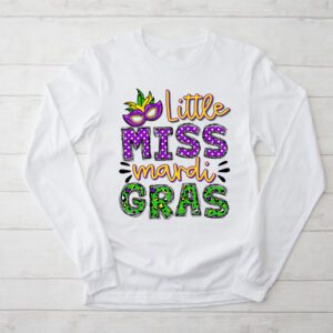 Little Miss Mardi Gras funny Mardi Gras 2024 Longsleeve Tee