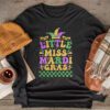 Little Miss Mardi Gras funny Mardi Gras 2024 Longsleeve Tee