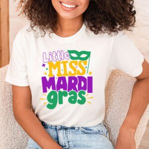 Little Miss Mardi Gras funny Mardi Gras 2024 T Shirt 1