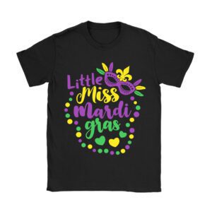 Little Miss Mardi Gras funny Mardi Gras 2024 T-Shirt