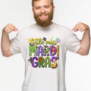 Little Miss Mardi Gras funny Mardi Gras 2024 T Shirt 2 2