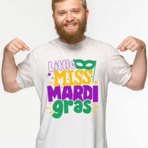 Little Miss Mardi Gras funny Mardi Gras 2024 T Shirt 2