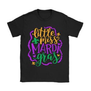 Little Miss Mardi Gras funny Mardi Gras 2024 T-Shirt