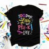Living 100 Days Of School Pre-k Life Teachers Boys Girls T-Shirt