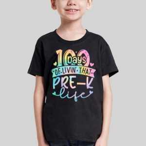 Living 100 Days Of School Pre k Life Teachers Boys Girls T Shirt 3 3