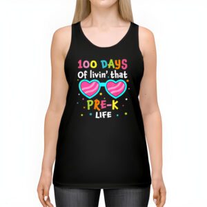 Living 100 Days Of School Pre k Life Teachers Boys Girls Tank Top 2 1