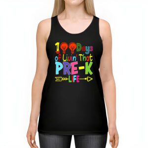 Living 100 Days Of School Pre k Life Teachers Boys Girls Tank Top 2 2