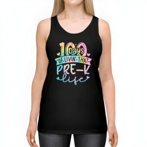 Living 100 Days Of School Pre k Life Teachers Boys Girls Tank Top 2 3