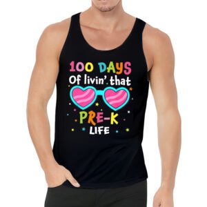 Living 100 Days Of School Pre k Life Teachers Boys Girls Tank Top 3 1