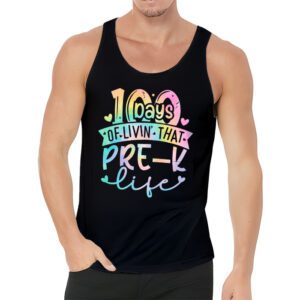 Living 100 Days Of School Pre k Life Teachers Boys Girls Tank Top 3 3