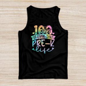 Living 100 Days Of School Pre-k Life Teachers Boys Girls Tank Top