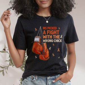 MS Warrior MS Picked A Fight Multiple Sclerosis Awareness T Shirt 1