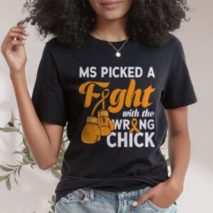MS Warrior MS Picked A Fight Multiple Sclerosis Awareness T Shirt 1 4