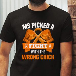 MS Warrior MS Picked A Fight Multiple Sclerosis Awareness T Shirt 2 2
