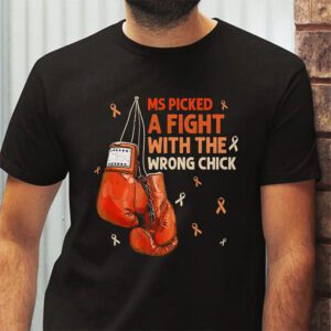 MS Warrior MS Picked A Fight Multiple Sclerosis Awareness T Shirt 2
