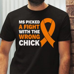 MS Warrior MS Picked A Fight Multiple Sclerosis Awareness T Shirt 2 5