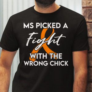 MS Warrior MS Picked A Fight Multiple Sclerosis Awareness T Shirt 2 6