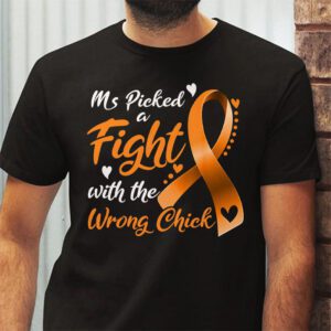 MS Warrior MS Picked A Fight Multiple Sclerosis Awareness T Shirt 2 7