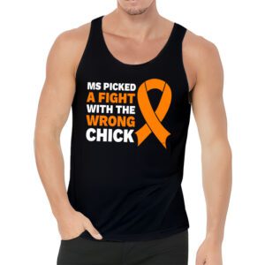 MS Warrior MS Picked A Fight Multiple Sclerosis Awareness Tank Top 3 5