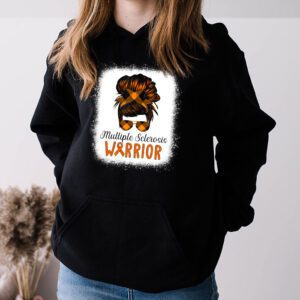 MS Warrior Messy Bun Multiple Sclerosis Awareness Hoodie 3 1