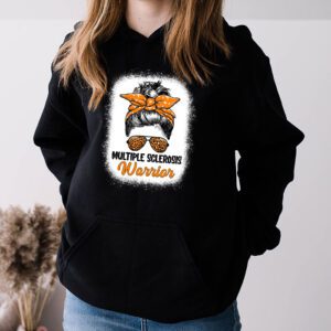 MS Warrior Messy Bun Multiple Sclerosis Awareness Hoodie 3