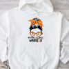 MS Warrior Messy Bun - Multiple Sclerosis Awareness Hoodie