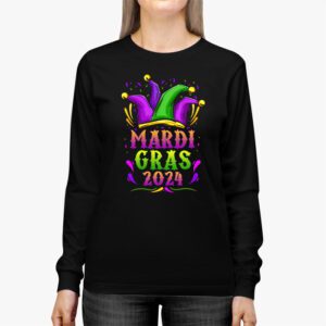 Mardi Gras 2024 Jester Outfit Kids Girls Boys Men Women Longsleeve Tee 2 2