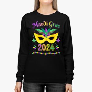 Mardi Gras 2024 Jester Outfit Kids Girls Boys Men Women Longsleeve Tee 2