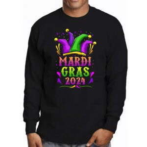 Mardi Gras 2024 Jester Outfit Kids Girls Boys Men Women Longsleeve Tee 3 2