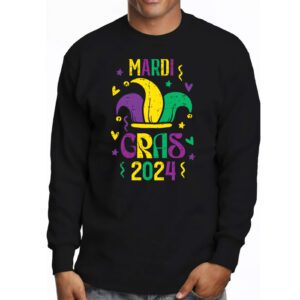 Mardi Gras 2024 Jester Outfit Kids Girls Boys Men Women Longsleeve Tee 3 3