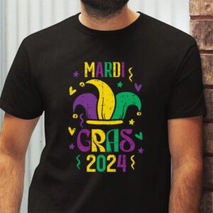 Mardi Gras 2024 Jester Outfit Kids Girls Boys Men Women T Shirt 2 3