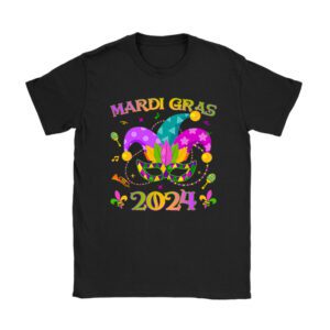 Mardi Gras 2024 Jester Outfit Kids Girls Boys Men Women T-Shirt