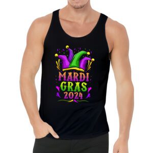 Mardi Gras 2024 Jester Outfit Kids Girls Boys Men Women Tank Top 3 2