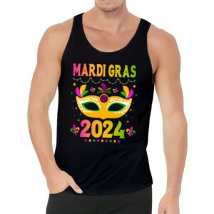 Mardi Gras 2024 Jester Outfit Kids Girls Boys Men Women Tank Top 3 4