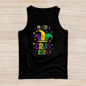 Mardi Gras 2024 Jester Outfit Kids Girls Boys Men Women Tank Top