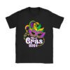 Mardi Gras 2024 Mask Fleur De Lys Beads NOLA Carnival Party T-Shirt