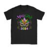 Mardi Gras 2024 Mask Fleur De Lys Beads NOLA Carnival Party T-Shirt