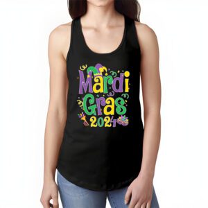 Mardi Gras 2024 Mask Fleur De Lys Beads NOLA Carnival Party Tank Top 1