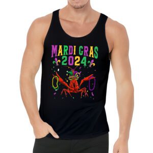 Mardi Gras 2024 Mask Fleur De Lys Beads NOLA Carnival Party Tank Top 3 1