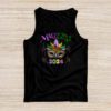 Mardi Gras 2024 Mask Fleur De Lys Beads NOLA Carnival Party Tank Top