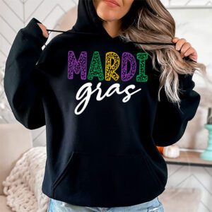 Mardi Gras 2024 Womens Girls Mask Beads New Orleans Party Hoodie 1 5