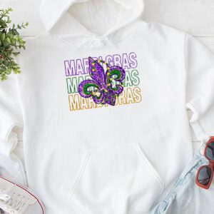 Mardi Gras 2024 Womens Girls Mask Beads New Orleans Party Hoodie 1 6