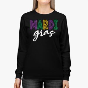 Mardi Gras 2024 Womens Girls Mask Beads New Orleans Party Longsleeve Tee 2 5