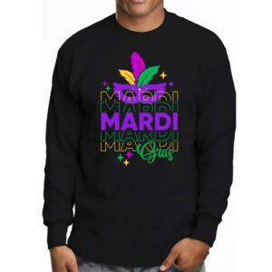 Mardi Gras 2024 Womens Girls Mask Beads New Orleans Party Longsleeve Tee 3 1