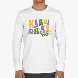 Mardi Gras 2024 Womens Girls Mask Beads New Orleans Party Longsleeve Tee 3 2