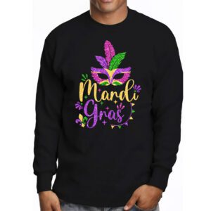 Mardi Gras 2024 Womens Girls Mask Beads New Orleans Party Longsleeve Tee 3